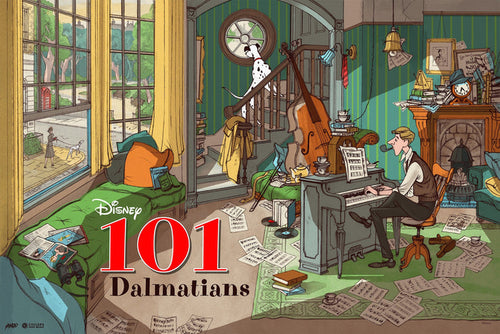 Mondo X Cyclops Print Works Print #04 : 101 Dalmations (Variant)