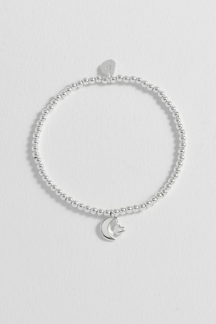 Moon & Heart Stretch Bracelet