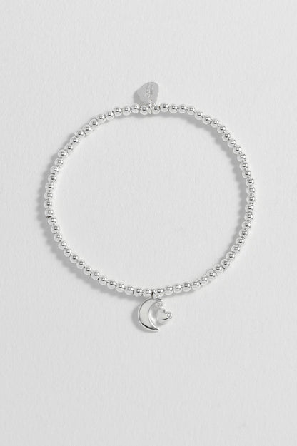 Moon & Heart Stretch Bracelet