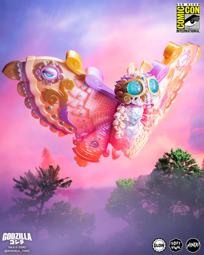 Mothra - Vinyl Designer Figure by Urban Aztec - Cherry Blossom Glow in the Dark Variant