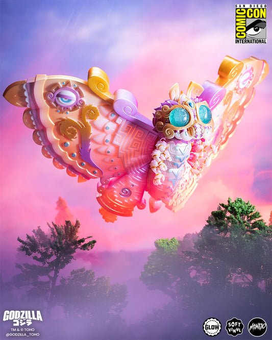 Mothra - Vinyl Designer Figure by Urban Aztec - Cherry Blossom Glow in the Dark Variant
