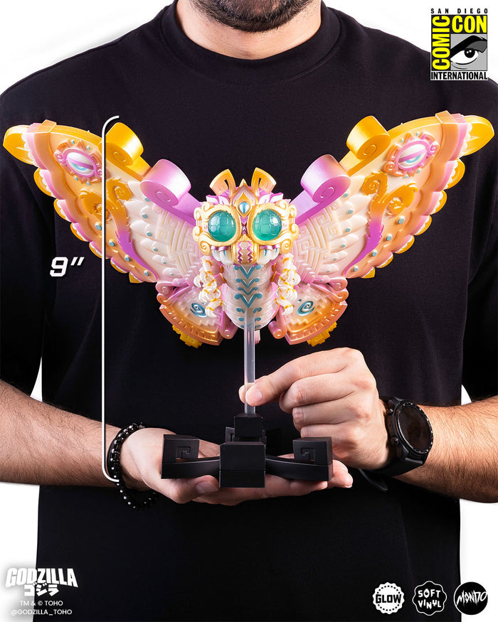 Mothra - Vinyl Designer Figure by Urban Aztec - Cherry Blossom Glow in the Dark Variant