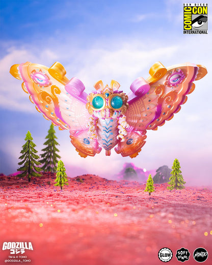 Mothra - Vinyl Designer Figure by Urban Aztec - Cherry Blossom Glow in the Dark Variant