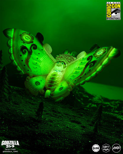 Mothra - Vinyl Designer Figure by Urban Aztec - Cherry Blossom Glow in the Dark Variant