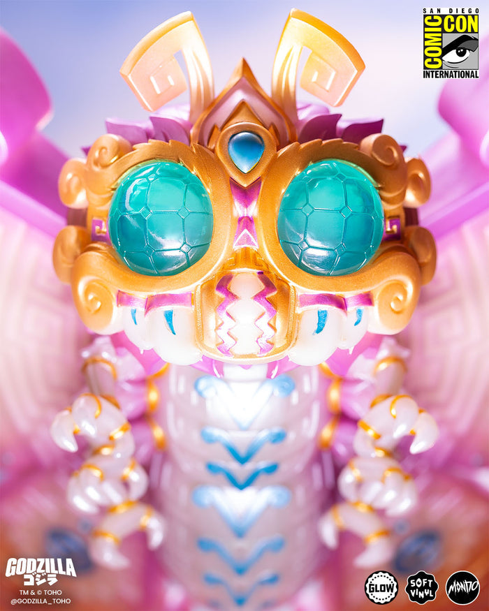 Mothra - Vinyl Designer Figure by Urban Aztec - Cherry Blossom Glow in the Dark Variant