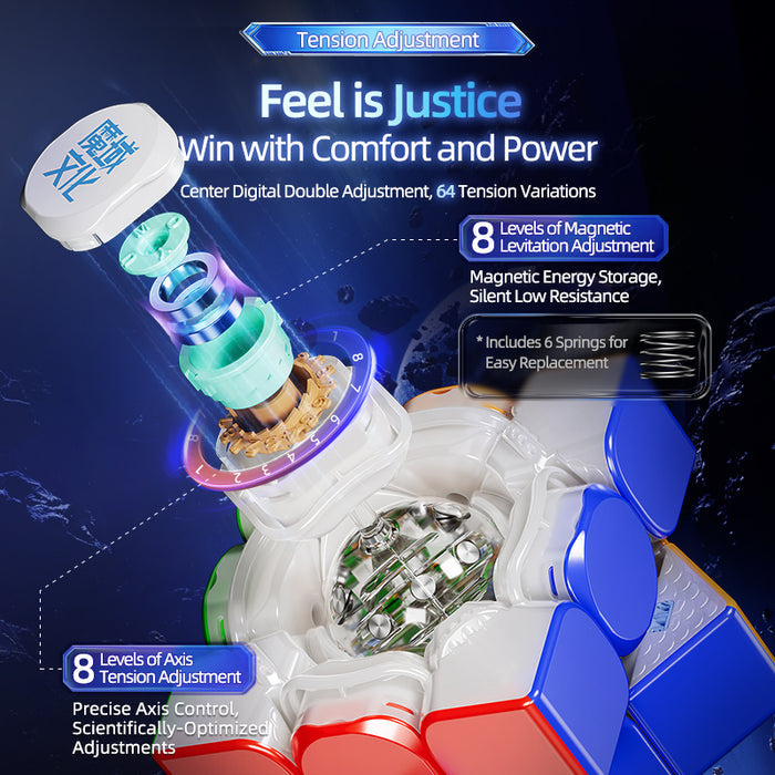 MoYu Super WeiLong 3x3 V2 (20-Magnet Ball-Core + MagLev + UV) - Stickerless