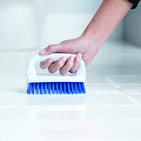 Mr. Clean 2 in 1 Household Scrub Brush Multi-Use Cleans Large Surface Grout Burst gets in crevices and corners  -400275 mega