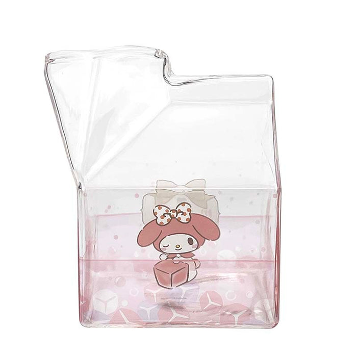 My Melody Kawaii Glass Milk Carton Cup Home Goods Global Original