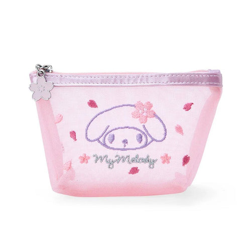 My Melody Mesh Zipper Pouch (Pink Sakura Series) Bags Japan Original