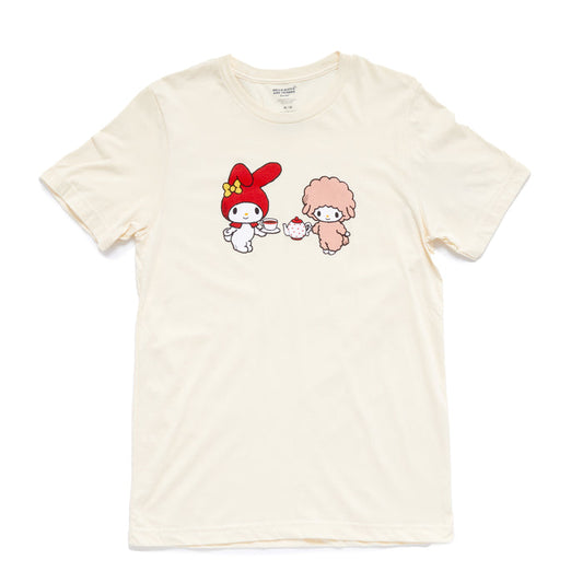My Melody & My Sweet Piano Adult Tea Time Cheers Tee (Ivory) Apparel Mad Engine Global LLC