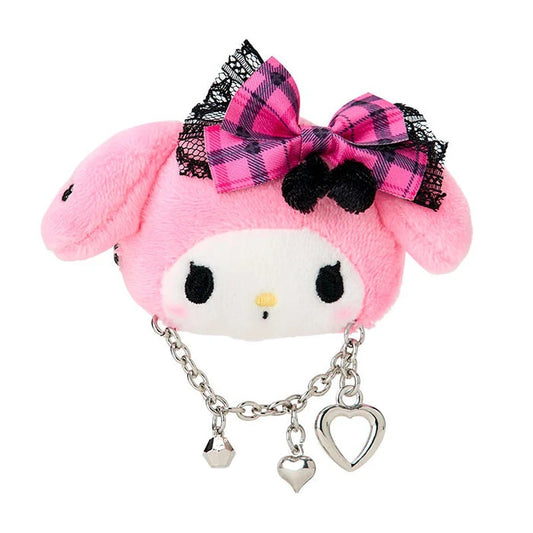 My Melody Plush Hair Clip (Rock ’n’ Check Series) Accessory Japan Original