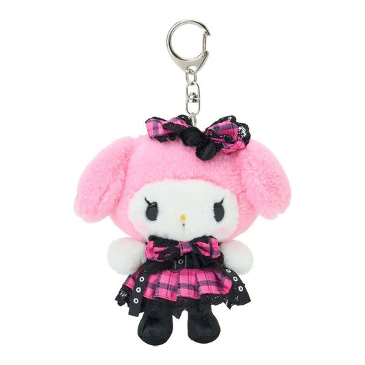 My Melody Plush Mascot Keychain (Rock ’n’ Check Series) Accessory Japan Original