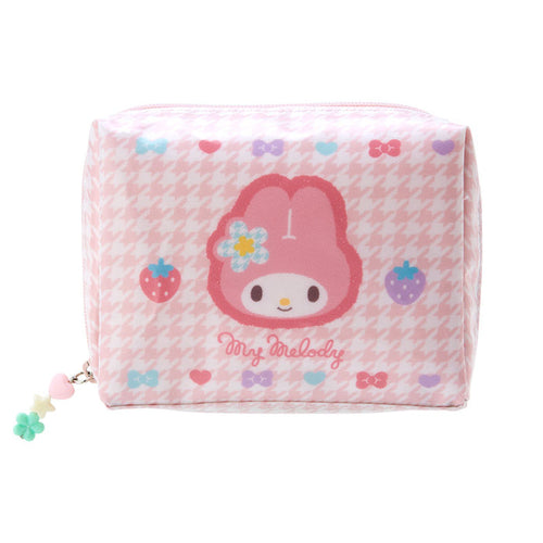 My Melody Zipper Pouch (Floral Houndstooth Series) Bags Japan Original