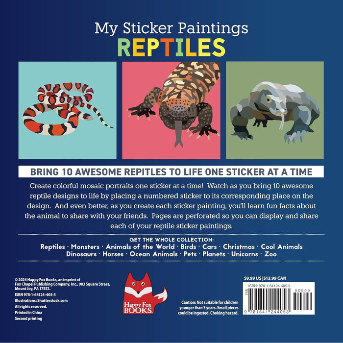 My Sticker Paintings Reptiles -  Sticker Activity Book