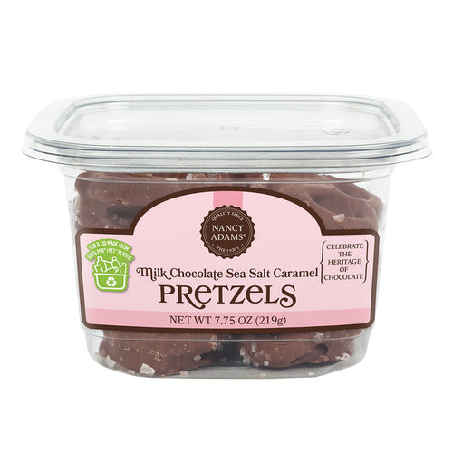 Nancy Adams Milk Chocolate Caramel Pretzels 7.75oz Tub - 12ct