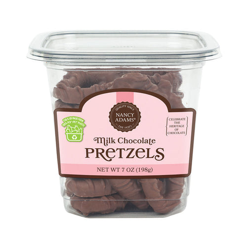 Nancy Adams Milk Chocolate Pretzels 7oz Tub - 12ct