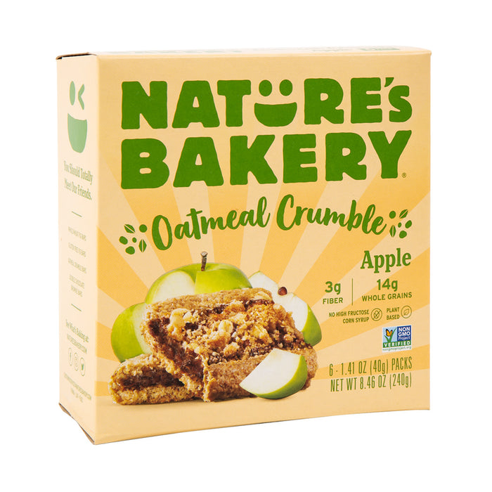 Nature's Bakery Apple Oatmeal Crumble Bars - 6 Count