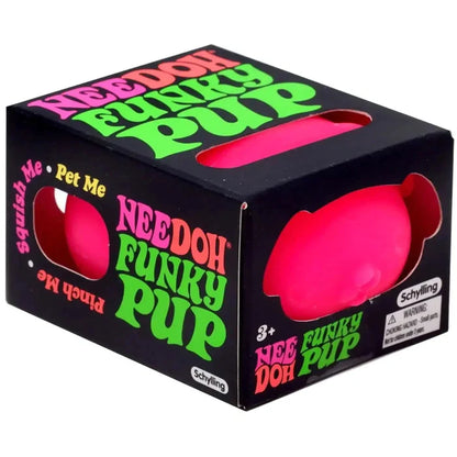 Nee Doh Funky Pups 2.5 Inch Squish Ball Fidget Toy - Owl & Goose Gifts