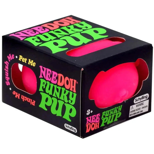 Nee Doh Funky Pups 2.5 Inch Squish Ball Fidget Toy - Owl & Goose Gifts