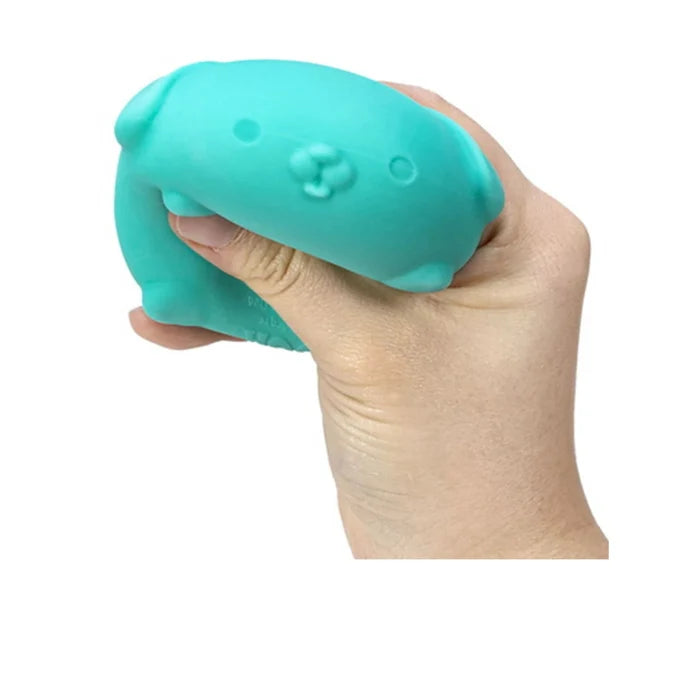 Nee Doh Funky Pups 2.5 Inch Squish Ball Fidget Toy - Owl & Goose Gifts
