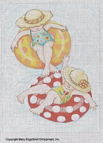 Needlepoint Canvas: Inner Tube Girls