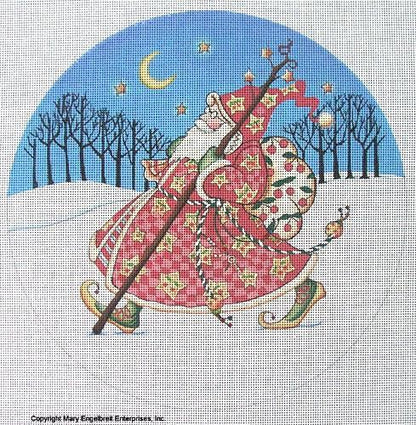 Needlepoint Canvas: Olde World Check with Background