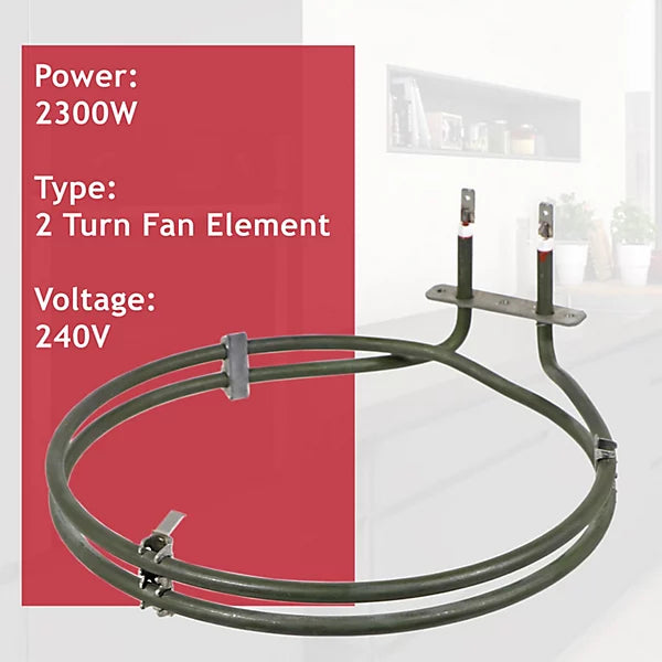Neff B15, B17, B25, B27, B45, B47, B48, B57, B58, B87 Series Fan Oven Element 2300W |11003303 | 11003107 | 11025162