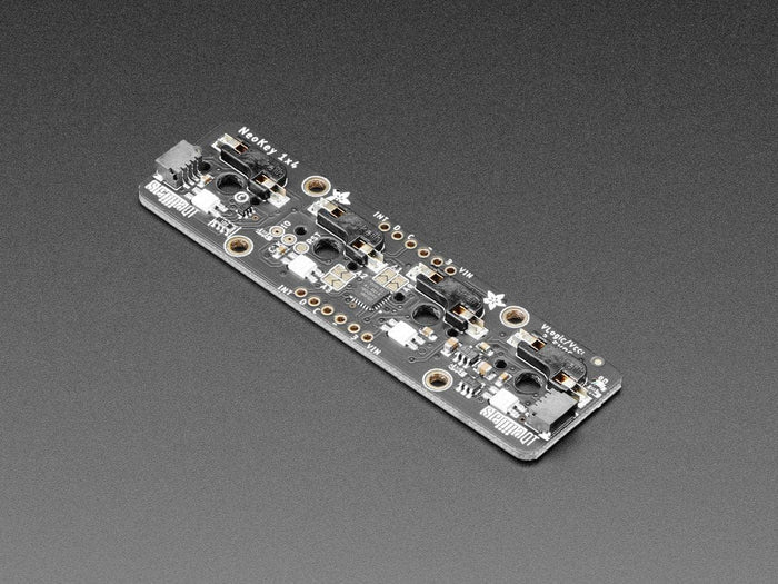 NeoKey 1x4 QT I2C - Four Mechanical Key Switches with NeoPixels by Adafruit - The Pi Hut