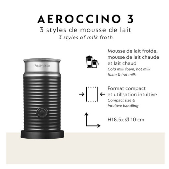 NESPRESSO Vertuo Coffee & Espresso Machine by De'Longhi with Aeroccino Milk Frother - Red - ENV135RAECA