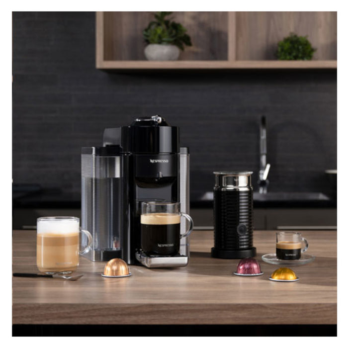 NESPRESSO Vertuo Coffee & Espresso Machine by De'Longhi with Aeroccino Milk Frother - Red - ENV135RAECA