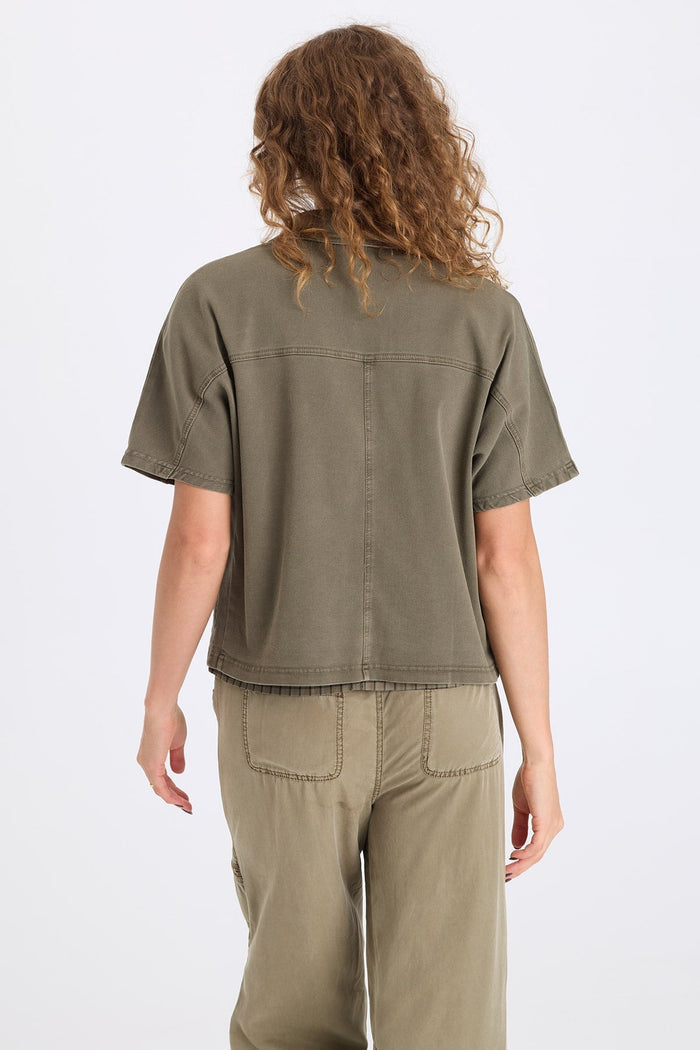 XCVI Nevo Twill Capelet-Style Jacket