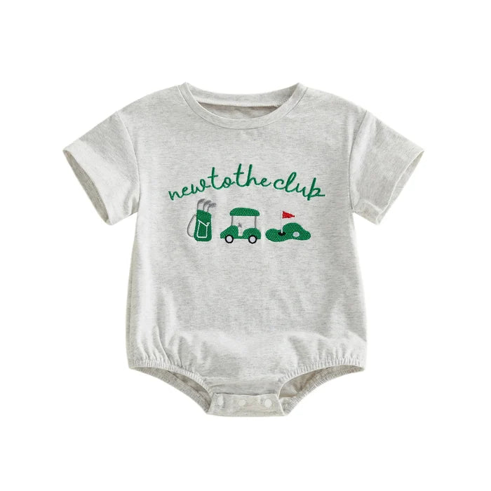 NEW TO THE CLUB Golf Onesie