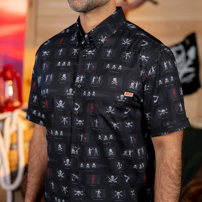 RSVLTS RSVLTS Short Sleeve Shirt Not-So-Jolly Rogers – KUNUFLEX Short Sleeve Shirt Not-So-Jolly Rogers – KUNUFLEX Short Sleeve Shirt