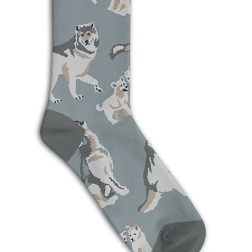 Gray Wolf Socks