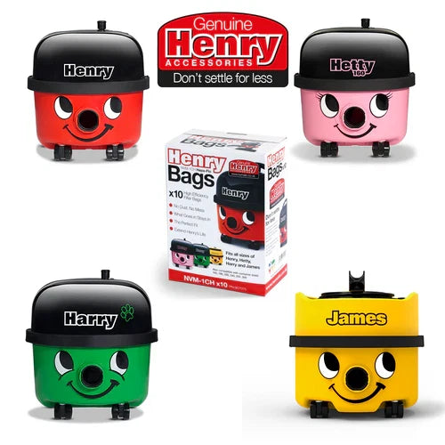 Numatic HEPA-Flo Henry vacuum cleaner bags 10 pack | NVM-1CH x 10
