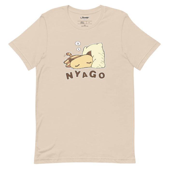 Nyago Classic Logo T-Shirt Apparel Printful Soft Cream XS