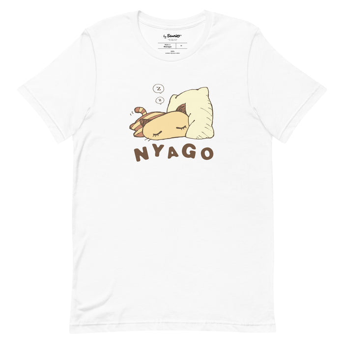 Nyago Classic Logo T-Shirt Apparel Printful White XS