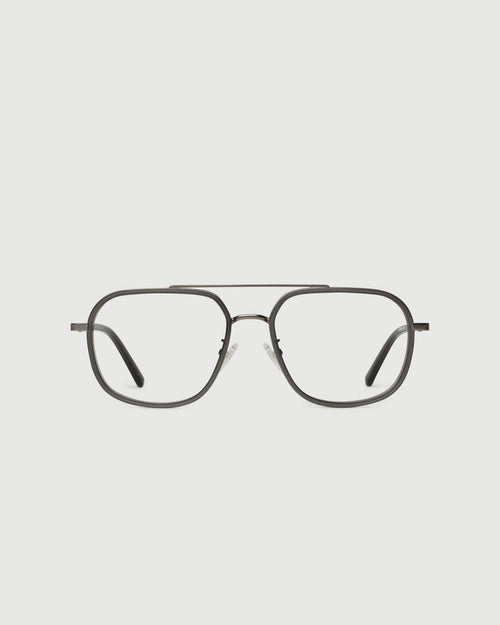 Locket::Octavio Eyeglasses pilot black metal front