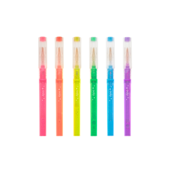 Oh My Glitter! Neon Highlighters set of 6 without packaging