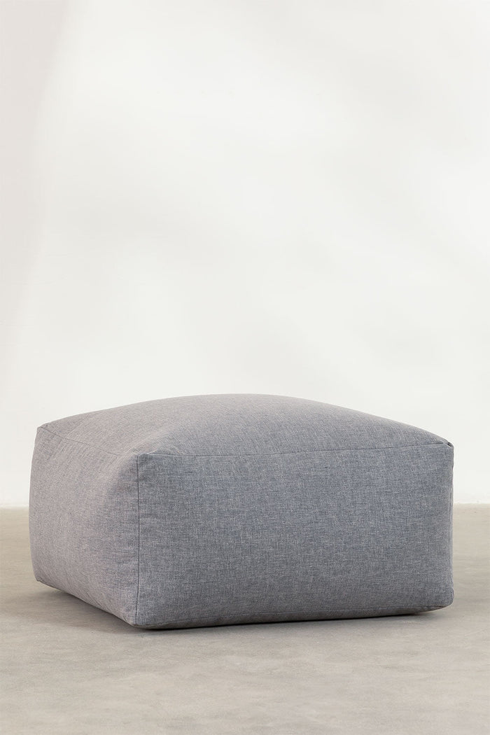 SQUARE POUFFE / GREY