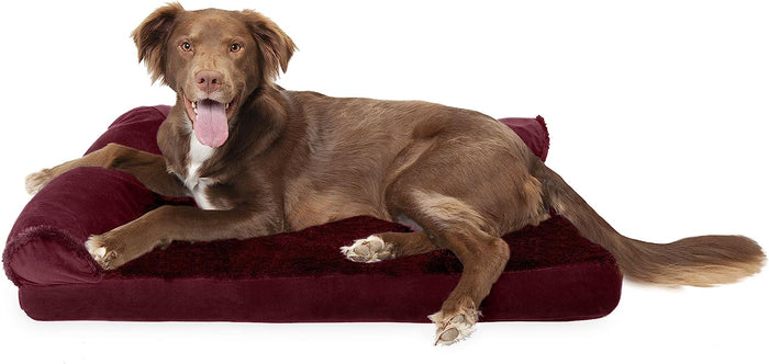 (Plush & Velvet) Merlot Red / Large / Cooling Gel Foam