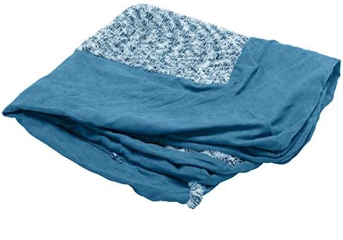(Two-Tone Faux Fur & Suede) Marine Blue / Medium / Cover Only