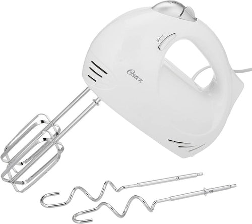 Oster Hand Mixer (240 Watts) - With it’s advanced features and versatility you can mix through any batter, dough or tasty mixture on the menu. Storage is made easy. 03426441186 Pie's Variety Store