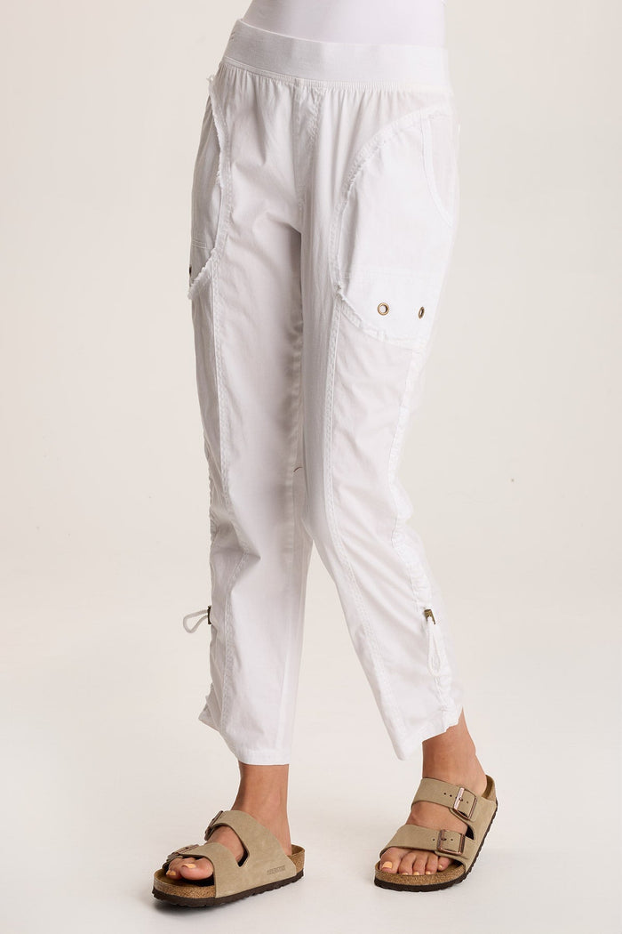XCVI Otish Slim Poplin Crop