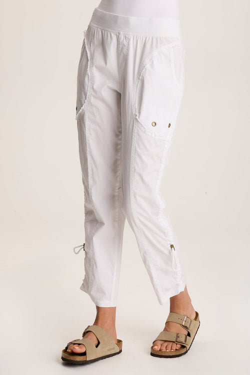 XCVI Otish Slim Poplin Crop