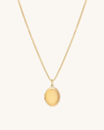 Oval Diamond Locket
