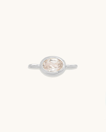 Oval Gemstone Connector