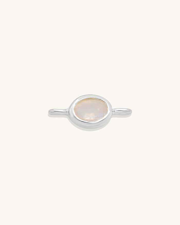 Oval Gemstone Connector