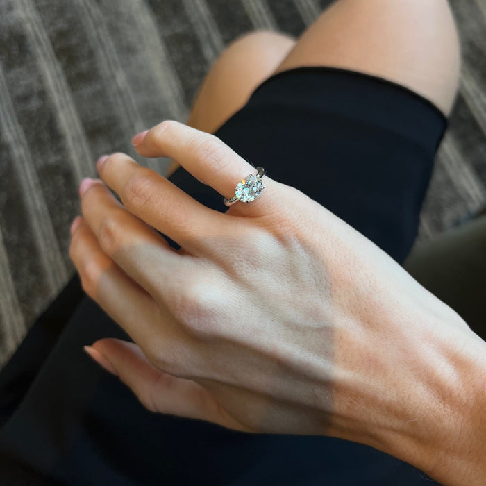 Oval Pinky Ring Silver