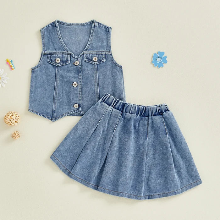 PAIGE Denim Skirt Outfit